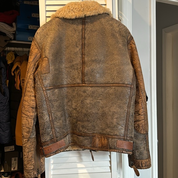 Ralph Lauren Polo Sheepskin jacket, and matching shearling sneakers. - Picture 9 of 9